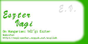 eszter vagi business card